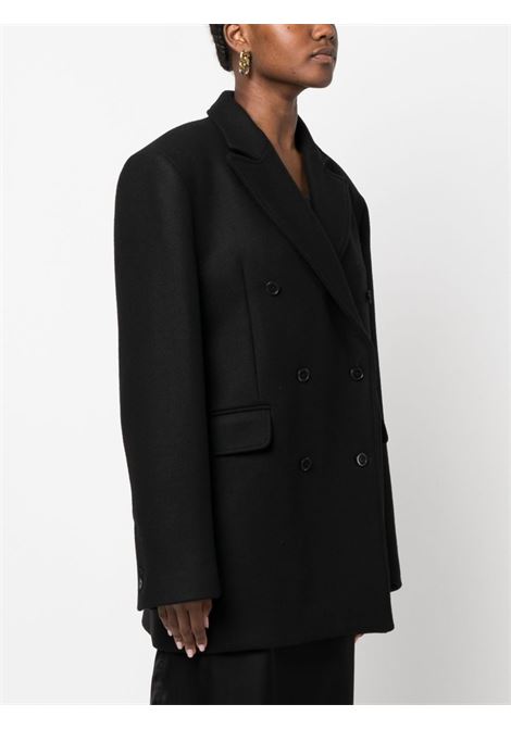 Cappotto Koon doppiopetto in nero Loulou Studio - donna LOULOU STUDIO | KOONBLK